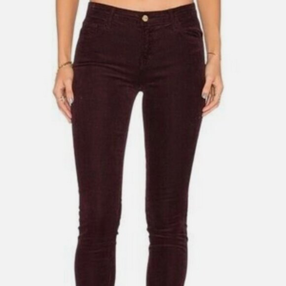 J Brand dark purple skinny corduroy pants sz 27 - Picture 2 of 12